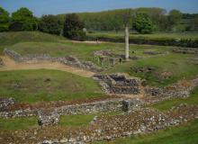 Roman Theatre of Verulamium in St. Albans, England. Photo by Diane Harrison